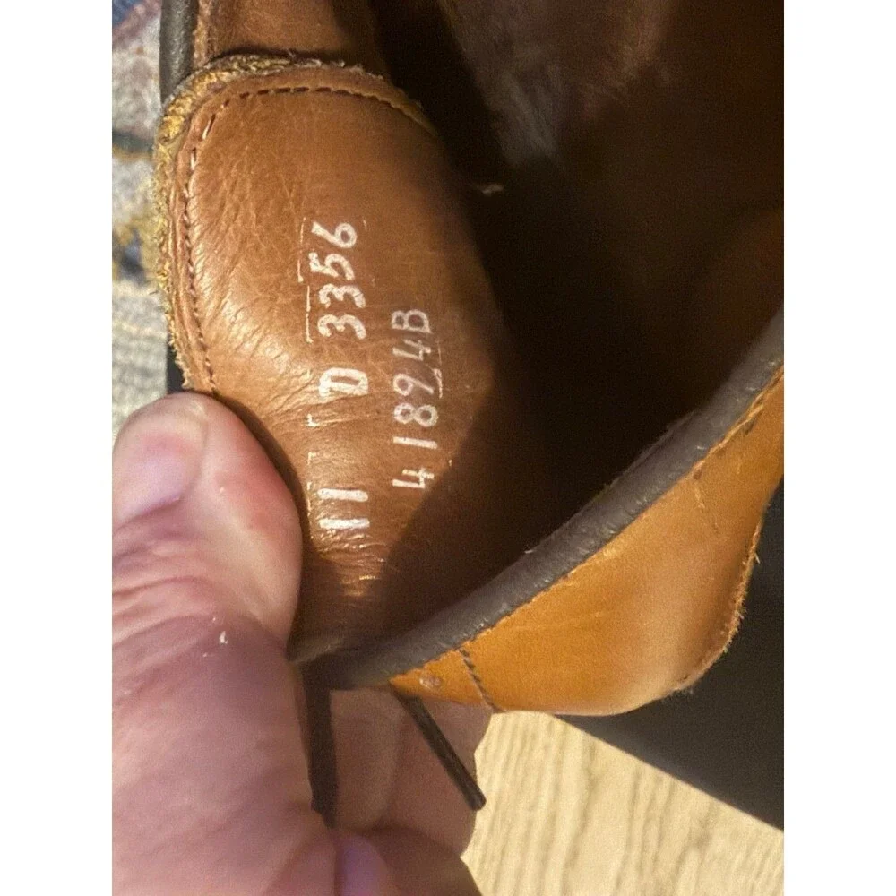 Allen Edmonds Park Avenue Men's Brown Leather Cap Toe Oxford Dress Shoes 11 D